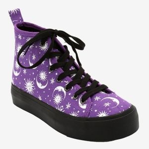 Purple Celestial Hi-Top Sneakerd